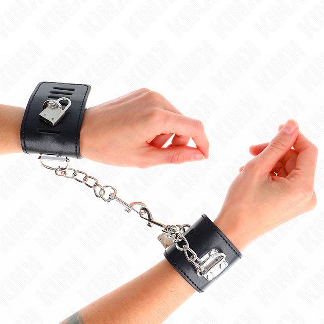KINK - APPUI-POIGNETS AVEC FERMETURE PAR CADENAS NOIR AJUSTABLE 16-23 CM X 5,5 CM by KINK WRIST RESTRAINT
