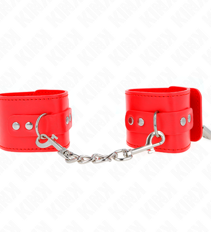 KINK - APPUI-POIGNETS AVEC FERMETURE PAR CADENAS ROUGE AJUSTABLE 16-23 CM X 5,5 CM by KINK WRIST RESTRAINT
