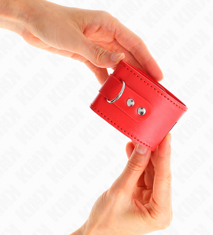 KINK - APPUI-POIGNETS AVEC FERMETURE PAR CADENAS ROUGE AJUSTABLE 16-23 CM X 5,5 CM by KINK WRIST RESTRAINT