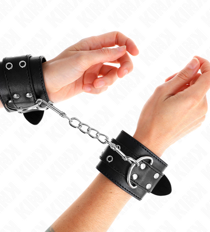 KINK - APPUI-POIGNETS DOUBLE BOUCLE NOIR AJUSTABLE 19-26 CM by KINK WRIST RESTRAINT