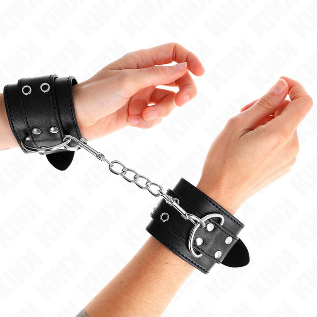 KINK - APPUI-POIGNETS DOUBLE BOUCLE NOIR AJUSTABLE 19-26 CM by KINK WRIST RESTRAINT