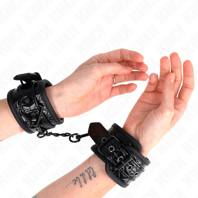 KINK - APPUI-POIGNETS MOTIF DIAMANT NOIR AJUSTABLE 17-26 CM X 5,5 CM by KINK WRIST RESTRAINT
