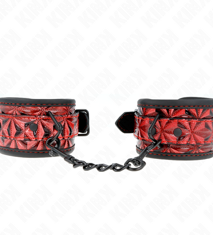 KINK - APPUI-POIGNETS MOTIF DIAMANT ROUGE FONCÉ RÉGLABLE 17-26 CM X 5,5 CM by KINK WRIST RESTRAINT