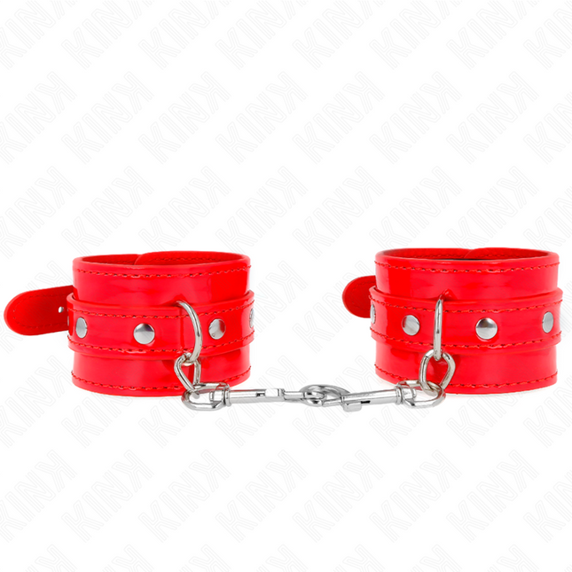 KINK - MANCHETTES BRILLANTES ROUGE AJUSTABLES 23-33 CM by KINK WRIST RESTRAINT