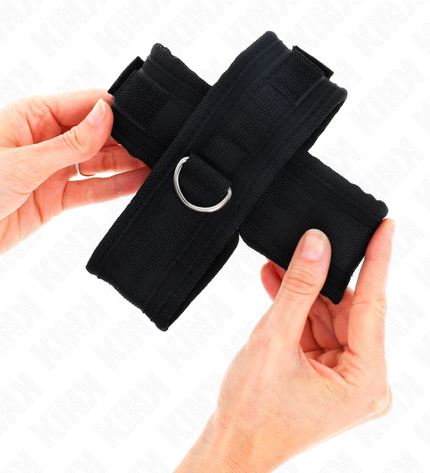KINK - POIGNETS CROISÉS NOIR 34 X 5,5 CM by KINK WRIST RESTRAINT