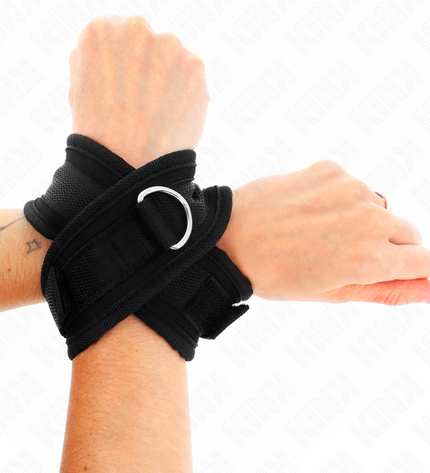 KINK - POIGNETS CROISÉS NOIR 34 X 5,5 CM by KINK WRIST RESTRAINT