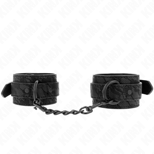 KINK - POIGNETS RECOUVERTS DE DENTELLE FONCÉE RÉGLABLE NOIR 19-26 CM by KINK WRIST RESTRAINT