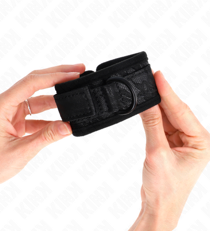 KINK - POIGNETS RECOUVERTS DE DENTELLE FONCÉE NÉOPRÈNE AJUSTABLE NOIR 20-29 CM X 5 CM by KINK WRIST RESTRAINT