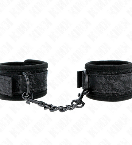 KINK - POIGNETS RECOUVERTS DE DENTELLE FONCÉE NÉOPRÈNE AJUSTABLE NOIR 20-29 CM X 5 CM by KINK WRIST RESTRAINT