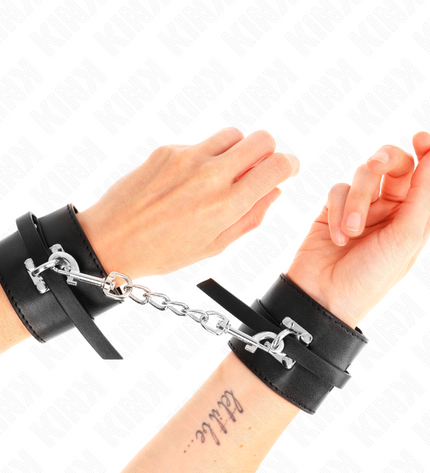 KINK - APPUI-POIGNETS VERROUILLABLES DELUXE NOIR AJUSTABLE 14,5-21 CM X 6 CM by KINK WRIST RESTRAINT