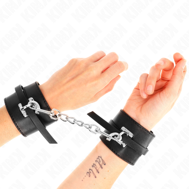 KINK - APPUI-POIGNETS VERROUILLABLES DELUXE NOIR AJUSTABLE 14,5-21 CM X 6 CM by KINK WRIST RESTRAINT