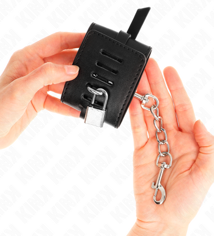KINK - APPUI-POIGNETS VERROUILLABLES DELUXE NOIR AJUSTABLE 14,5-21 CM X 6 CM by KINK WRIST RESTRAINT
