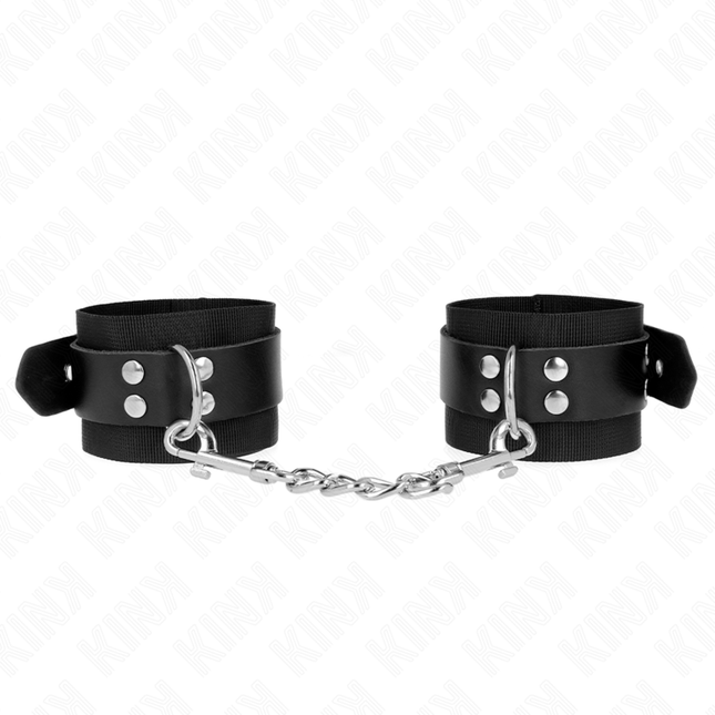 KINK - APPUI-POIGNETS EN NYLON NOIR AVEC CEINTURE EN CUIR NOIR AJUSTABLE 19-29 CM X 5,1 CM by KINK WRIST RESTRAINT