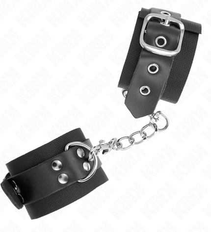KINK - APPUI-POIGNETS EN NYLON NOIR AVEC CEINTURE EN CUIR NOIR AJUSTABLE 19-29 CM X 5,1 CM by KINK WRIST RESTRAINT
