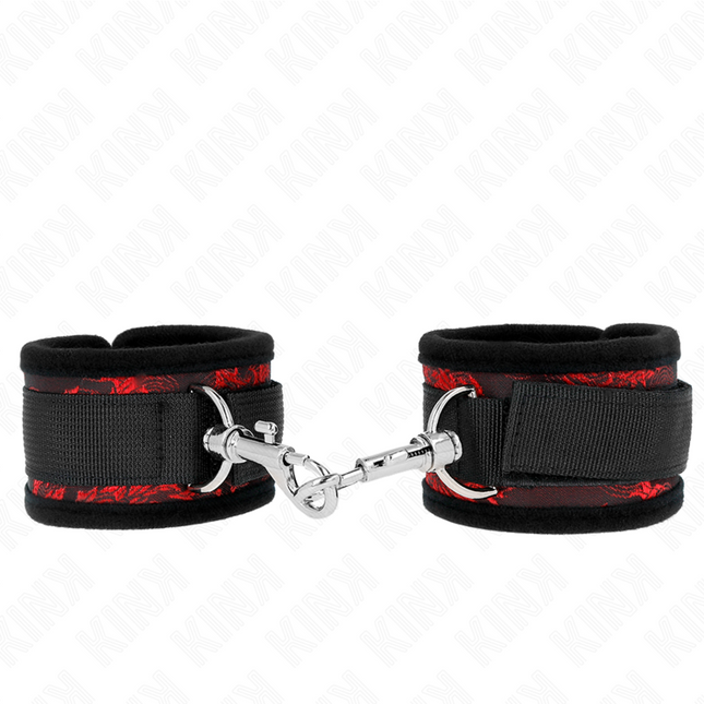 KINK - RETENUES POIGNETS SCANDAL ROUGE-NOIR by KINK WRIST RESTRAINT