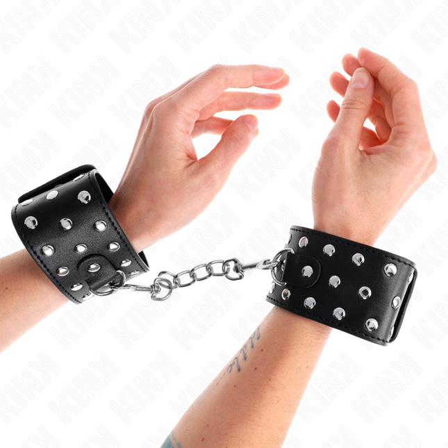 KINK - RETENUES-POIGNETS PUNK RÉGLABLES 19-24 CM X 5,5 CM by KINK WRIST RESTRAINT