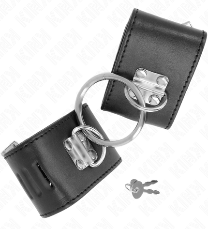 KINK - APPUI-POIGNETS FIXES AVEC ANNEAU ET FERMETURE PAR CADENAS NOIR AJUSTABLE 16-23 CM X 5,5 CM by KINK WRIST RESTRAINT