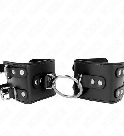 KINK - APPUI-POIGNETS FIXES AVEC ANNEAU ET CLOUS RÉGLABLES NOIR 17-22 CM X 6,5 CM by KINK WRIST RESTRAINT