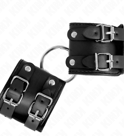 KINK - APPUI-POIGNETS FIXES AVEC ANNEAU ET CLOUS RÉGLABLES NOIR 17-22 CM X 6,5 CM by KINK WRIST RESTRAINT
