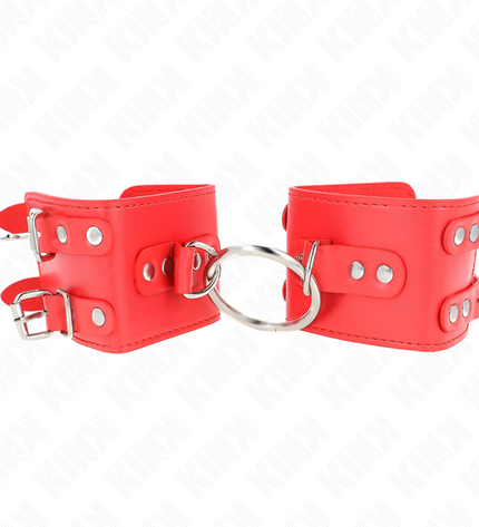 KINK - APPUI-POIGNETS FIXES AVEC ANNEAU ET CLOUS RÉGLABLES ROUGE 17-22 CM X 6,5 CM by KINK WRIST RESTRAINT
