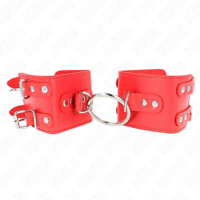 KINK - APPUI-POIGNETS FIXES AVEC ANNEAU ET CLOUS RÉGLABLES ROUGE 17-22 CM X 6,5 CM by KINK WRIST RESTRAINT