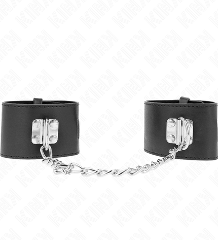 KINK - APPUI-POIGNETS FIXES AVEC CHAÎNE 30 CM ET FERMETURE PAR CADENAS NOIR RÉGLABLE 16-23 CM X 5,5 CM by KINK WRIST RESTRAINT