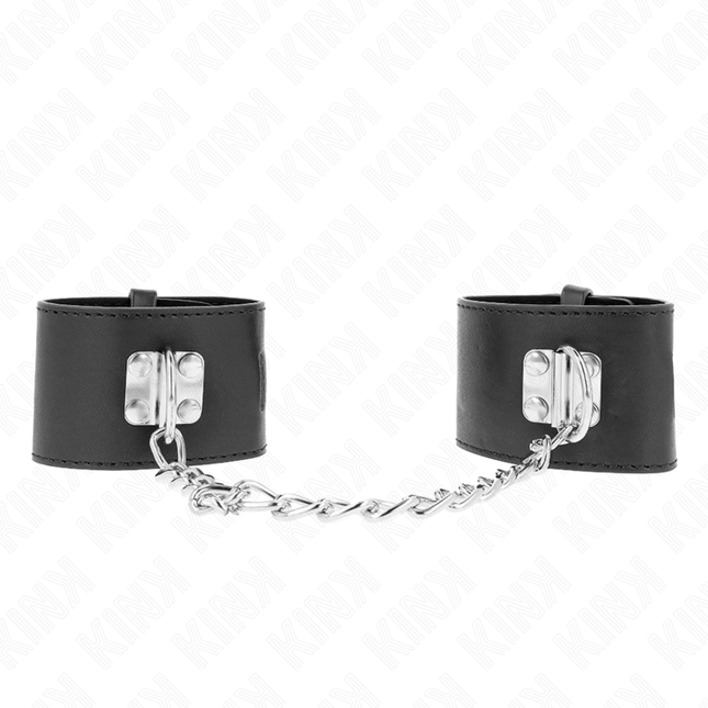 KINK - APPUI-POIGNETS FIXES AVEC CHAÎNE 30 CM ET FERMETURE PAR CADENAS NOIR RÉGLABLE 16-23 CM X 5,5 CM by KINK WRIST RESTRAINT