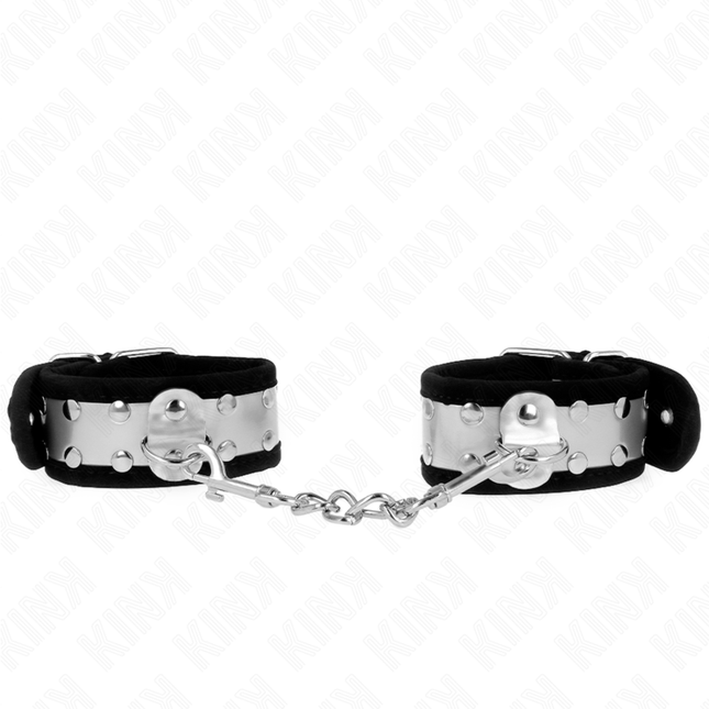 KINK - APPUI-POIGNETS FINS NOIR / ARGENT 30 X 4 CM by KINK WRIST RESTRAINT