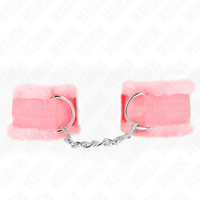 KINK - APPUI-POIGNETS DOUBLÉS DE FOURRURE ROSE RÉGLABLE 17-31 CM X 7 CM by KINK WRIST RESTRAINT