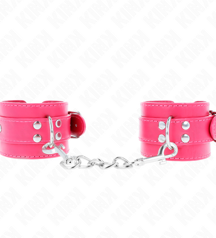 KINK - APPUI-POIGNETS ROSE FRAMBOISE AVEC DOUBLURE ROSE FRAMBOISE RÉGLABLE 20-28 CM X 5,5 CM by KINK WRIST RESTRAINT