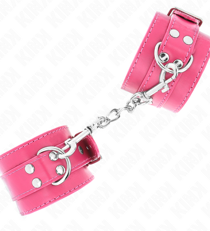 KINK - APPUI-POIGNETS ROSE FRAMBOISE AVEC DOUBLURE ROSE FRAMBOISE RÉGLABLE 20-28 CM X 5,5 CM by KINK WRIST RESTRAINT