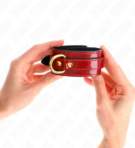 KINK - POIGNETS JOANNA ANGEL ROUGE AJUSTABLES AVEC CHAÎNE OR 16,5-26 CM X 4 CM by KINK WRIST RESTRAINT