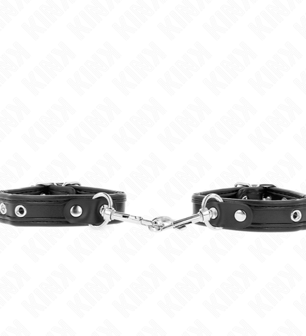KINK - MINI BRACELETS NOIR AVEC CLOUS RÉGLABLES 16-22 CM X 2 CM by KINK WRIST RESTRAINT