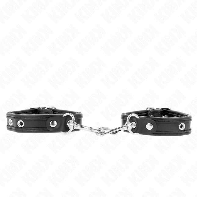 KINK - MINI BRACELETS NOIR AVEC CLOUS RÉGLABLES 16-22 CM X 2 CM by KINK WRIST RESTRAINT