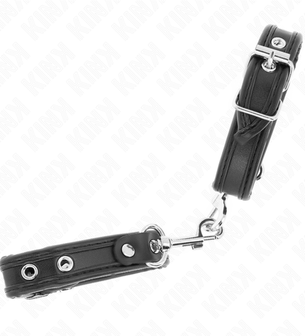 KINK - MINI BRACELETS NOIR AVEC CLOUS RÉGLABLES 16-22 CM X 2 CM by KINK WRIST RESTRAINT