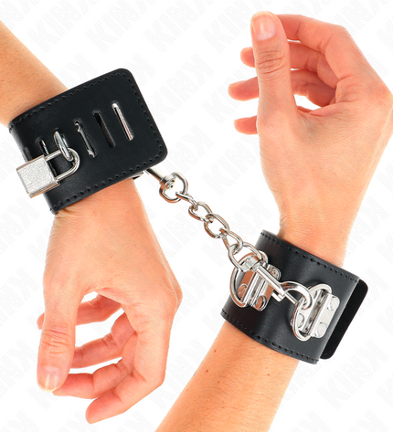 KINK - APPUI-POIGNETS MULTIPOSITIONS AVEC FERMETURE PAR CADENAS NOIR AJUSTABLE 16-23 CM X 5,5 CM by KINK WRIST RESTRAINT