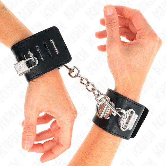 KINK - APPUI-POIGNETS MULTIPOSITIONS AVEC FERMETURE PAR CADENAS NOIR AJUSTABLE 16-23 CM X 5,5 CM by KINK WRIST RESTRAINT