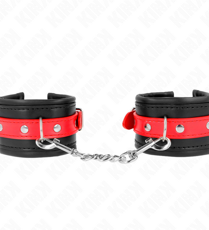 KINK - APPUI-POIGNETS NOIR AVEC CEINTURE ROUGE AJUSTABLE 17-28 CM X 6 CM by KINK WRIST RESTRAINT