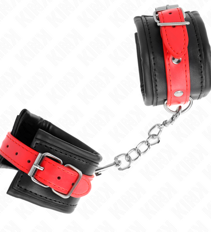 KINK - APPUI-POIGNETS NOIR AVEC CEINTURE ROUGE AJUSTABLE 17-28 CM X 6 CM by KINK WRIST RESTRAINT