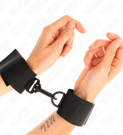 KINK - APPAREILS-POIGNETS EN NYLON NOIR by KINK WRIST RESTRAINT