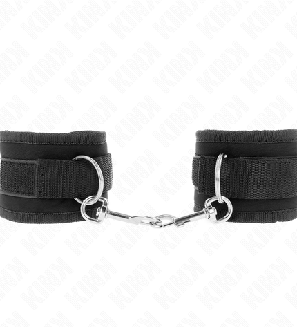 KINK - APPAREILS-POIGNETS À CROCHET ET BOUCLE EN NYLON NOIR MODÈLE 2 RÉGLABLE 18-35 CM X 6 CM by KINK WRIST RESTRAINT
