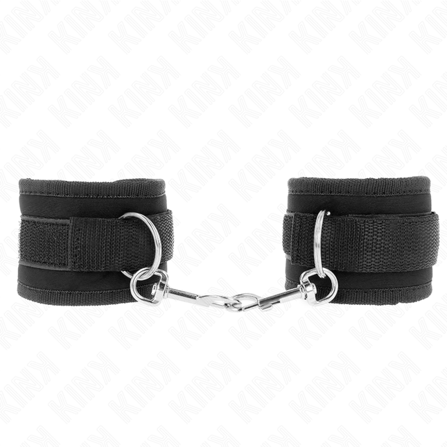 KINK - APPAREILS-POIGNETS À CROCHET ET BOUCLE EN NYLON NOIR MODÈLE 2 RÉGLABLE 18-35 CM X 6 CM by KINK WRIST RESTRAINT