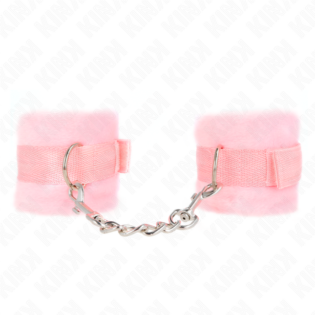 KINK - MANCHETTES DÉBUTANT EN FOURRURE ROSE 30 X 7 CM by KINK WRIST RESTRAINT