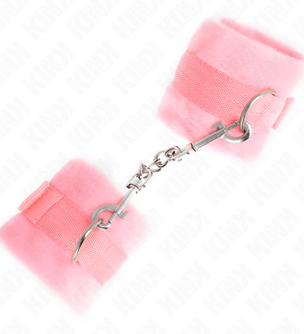 KINK - MANCHETTES DÉBUTANT EN FOURRURE ROSE 30 X 7 CM by KINK WRIST RESTRAINT