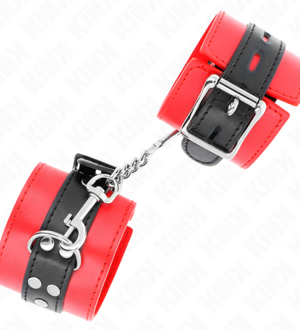 KINK - APPUI-POIGNETS ROUGE AVEC CEINTURE NOIRE RÉGLABLE 17-28 CM X 6 CM by KINK WRIST RESTRAINT