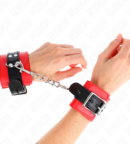 KINK - APPUI-POIGNETS ROUGE AVEC CEINTURE NOIRE RÉGLABLE 17-28 CM X 6 CM by KINK WRIST RESTRAINT