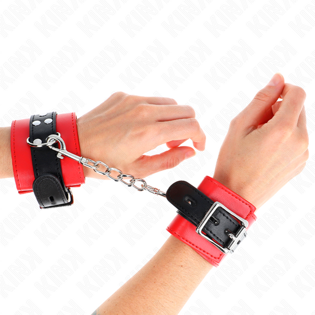 KINK - APPUI-POIGNETS ROUGE AVEC CEINTURE NOIRE RÉGLABLE 17-28 CM X 6 CM by KINK WRIST RESTRAINT