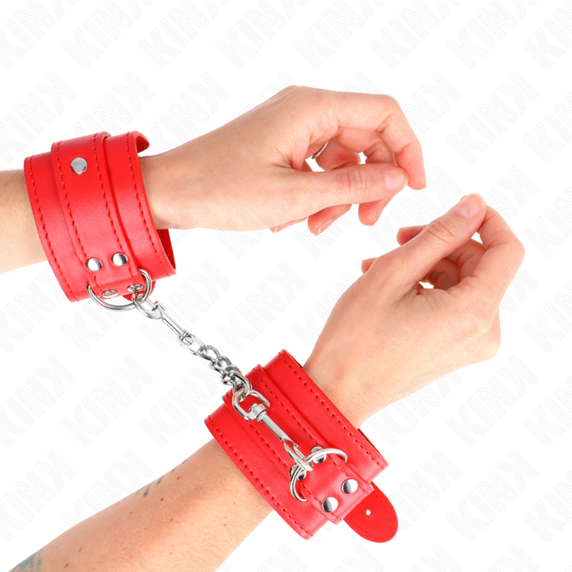 KINK - APPAREILS-POIGNETS SIMPLES ROUGE AJUSTABLES 20-23 CM X 5,5 CM by KINK WRIST RESTRAINT