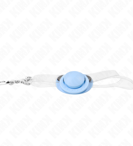 KINK - GAG EN FORME DE SUCETTE BLEU CLAIR 5,5 x 4 CM AJUSTABLE 43-60 CM by KINK COLLAR & GAG