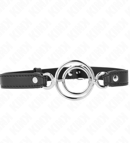 KINK - GAG AVEC PLUSIEURS O-RINGS 5 CM NOIR 63 X 2,5 CM by KINK COLLAR & GAG
